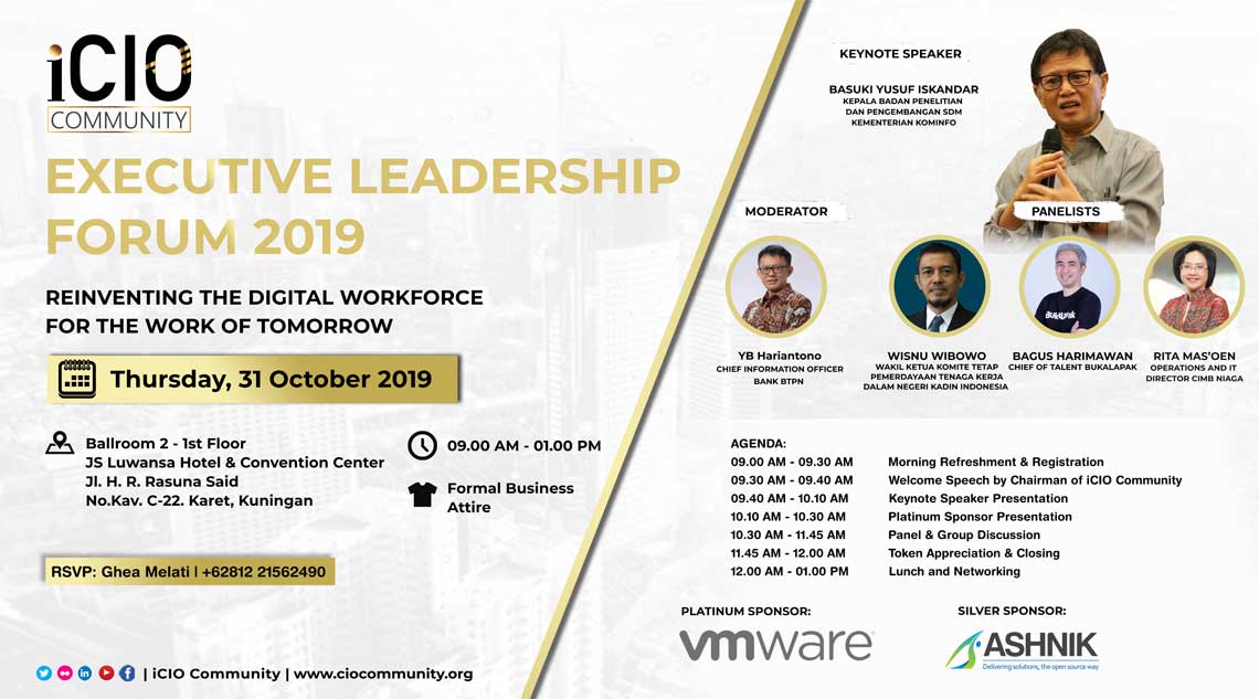 iCIO Executive Leadership Forum 2019, Indonesia 1 Invitation ELF 2019