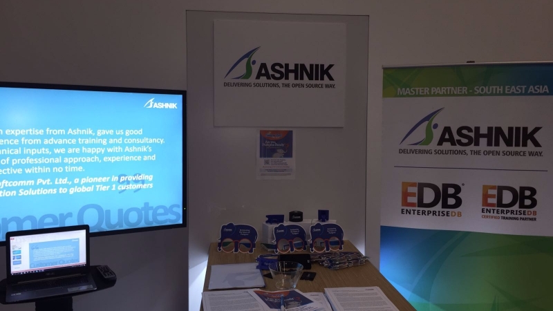 Ashnik was a sponsor at the recent Postgres Vision in San Fransisco! 2 Postgres Vision News